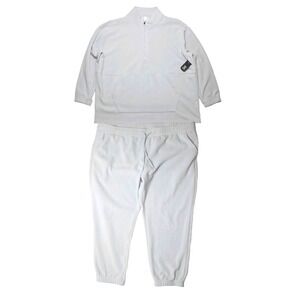NWT Xersion Soft Fleece 1/2 Zip Sweatsuit Jogging Set Mens Top‎ Sz 4XL Pants 2XL